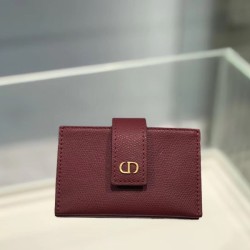 디올 CD 로고 아코디언 카드지갑