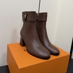 루이비통 미드타운 플랫폼 앵클 부츠