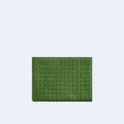 보테가베네타 하프 지퍼 파우치 아보카도