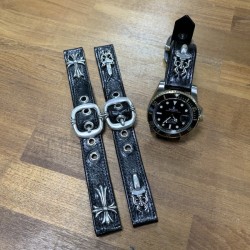 크롬하츠 롤렉스 서브마리너 가죽 스트랩