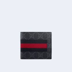 구찌 GG 수프림 캔버스 웹 반지갑