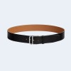 에르메스 로메인 레더 벨트 블랙 은장 35mm