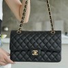 샤넬 클래식 미디움 블랙 캐비어