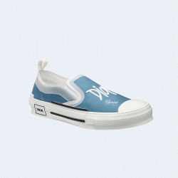 디올 x 숀 B23 슬립 온 캔버스 블루