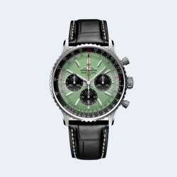 브라이틀링 네비타이머 B01 크로노맷 그린 다이얼